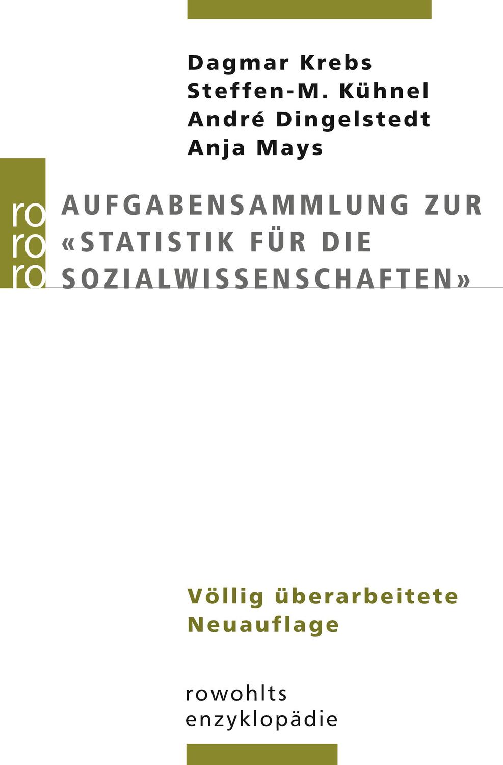 Cover: 9783499556555 | Aufgabensammlung zur "Statistik für die Sozialwissenschaften" | Buch