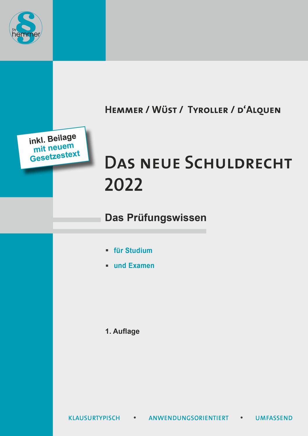 Cover: 9783968380643 | Das neue Schuldrecht 2022 | Karl-Edmund Hemmer (u. a.) | Taschenbuch