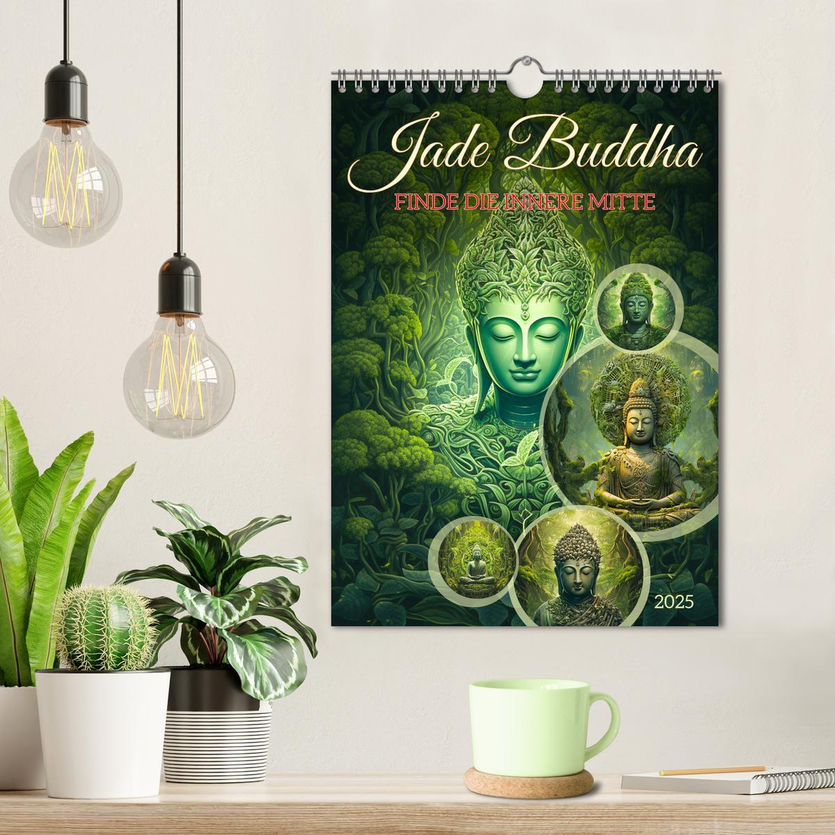 Bild: 9783435854455 | Jade Buddha - Finde die innere Mitte (Wandkalender 2025 DIN A4...