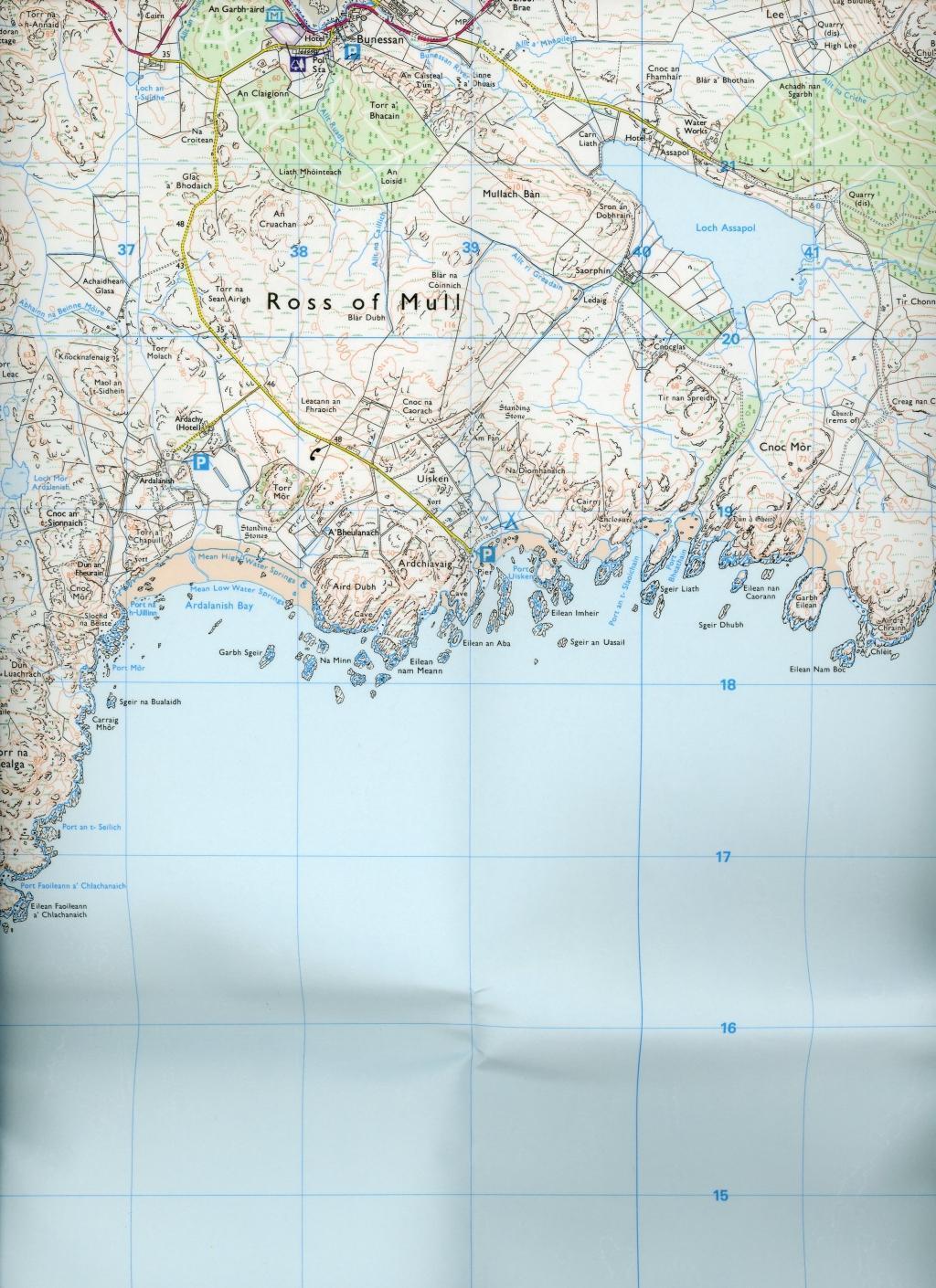 Bild: 9780319472408 | Iona, Staffa and Ross of Mull | Ordnance Survey | (Land-)Karte | 2015