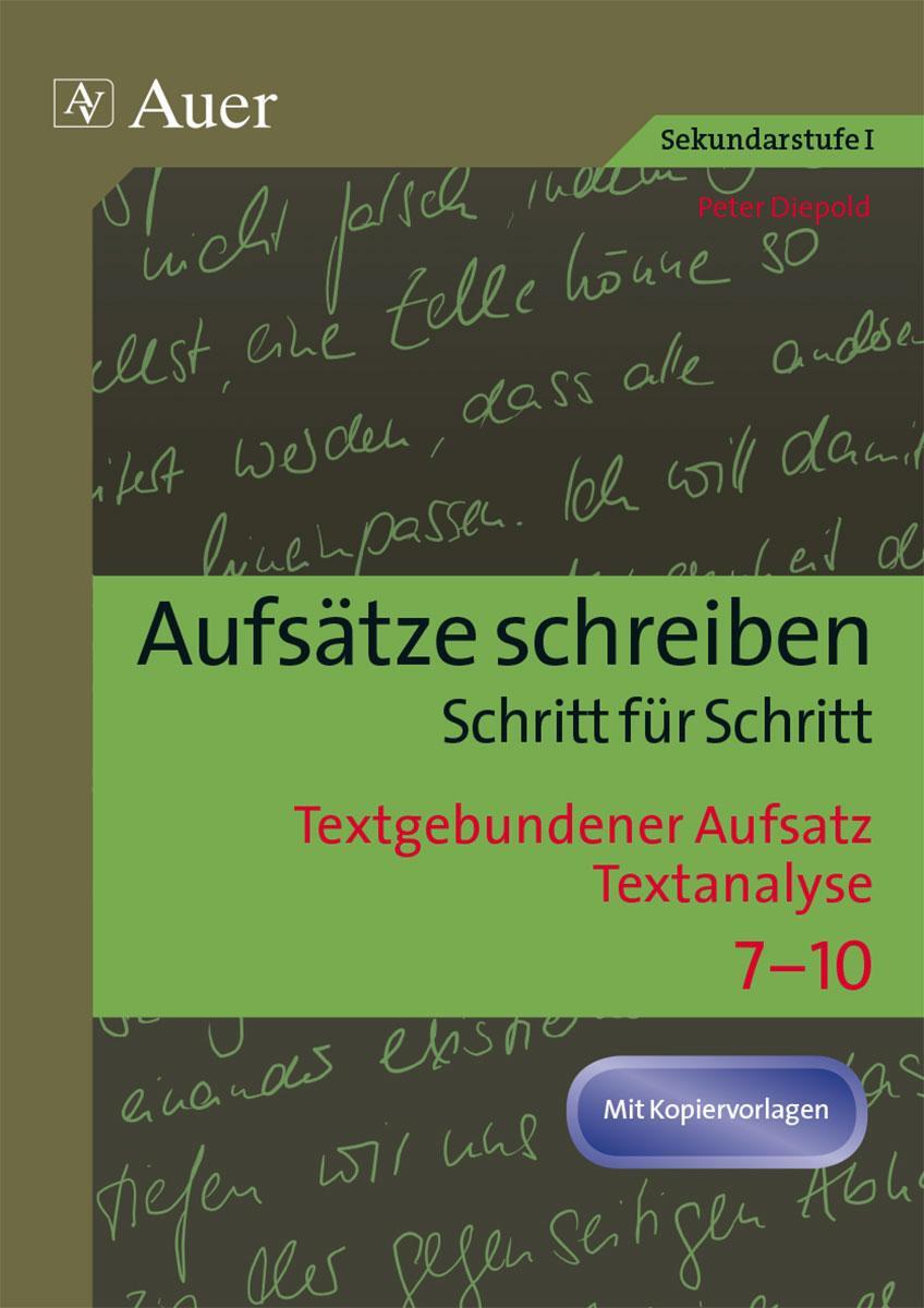 Cover: 9783403071761 | Textgebundener Aufsatz - Textanalyse | Peter Diepold | Broschüre