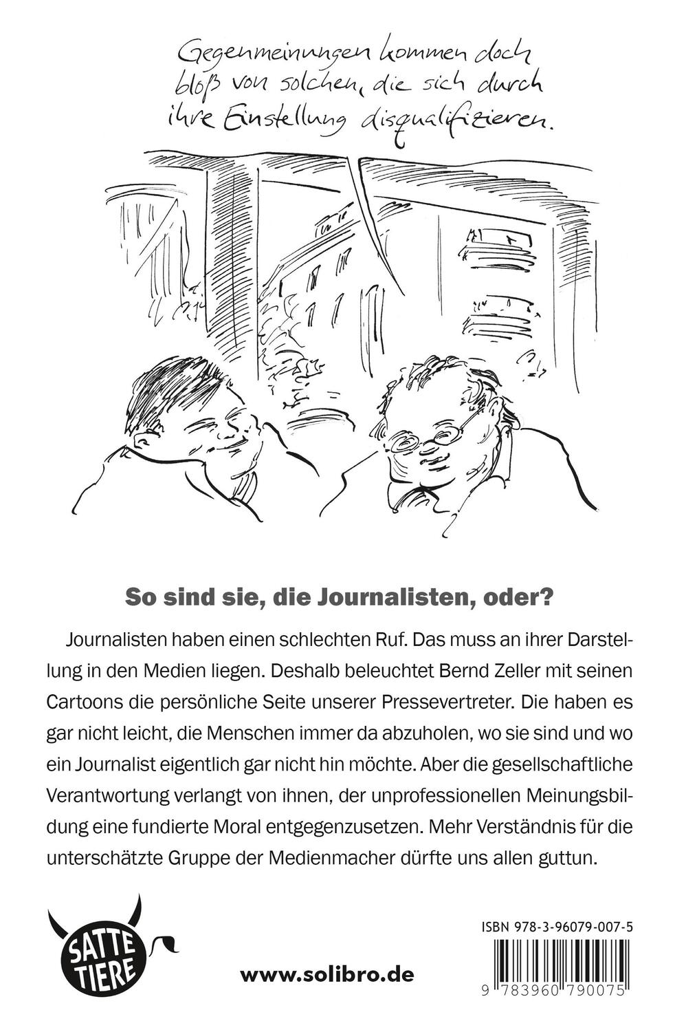 Rückseite: 9783960790075 | Presseshow | So sind nicht alle Journalisten | Bernd Zeller | Buch