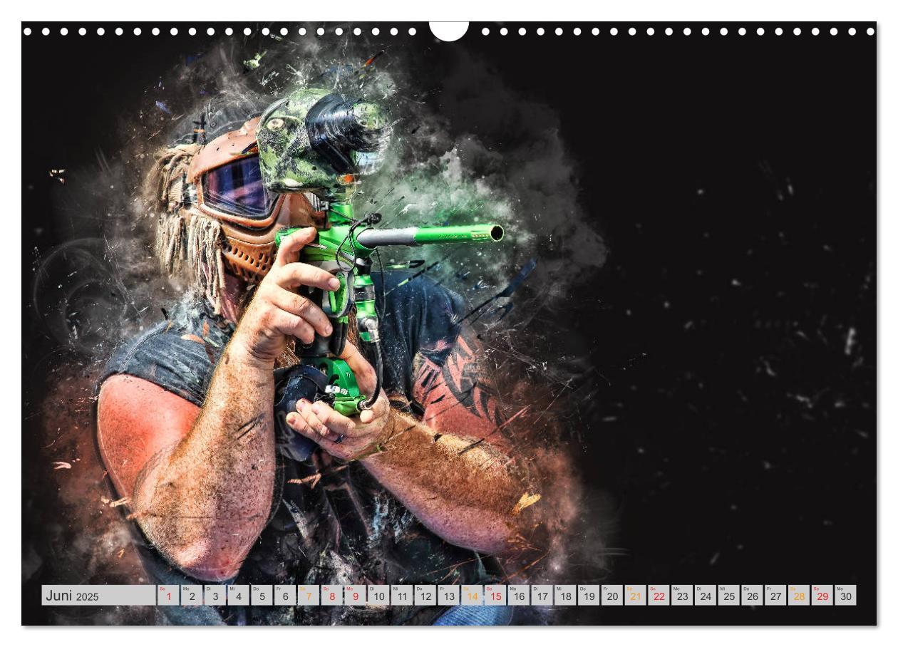 Bild: 9783435387434 | Paintball - extrem cool (Wandkalender 2025 DIN A3 quer), CALVENDO...