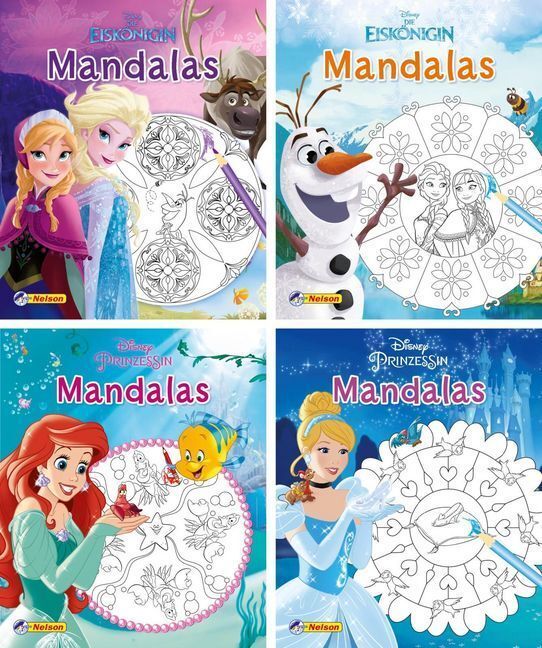 Cover: 9783845116853 | Disney Mandalas. Nr.1-4 | 24 Mini-Bücher im Display | 2020 | Nelson