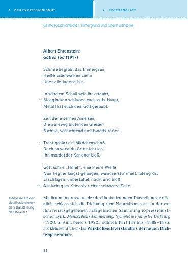Bild: 9783804430334 | Lyrik des Expressionismus | Gudrun Blecken | Taschenbuch | Deutsch