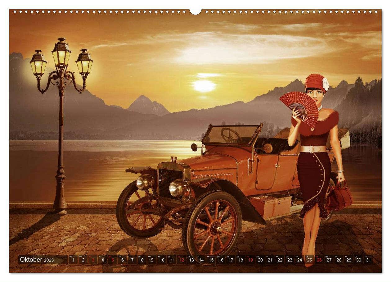 Bild: 9783435472925 | Oldtimer und Pin-Up Girls by Mausopardia (Wandkalender 2025 DIN A2...