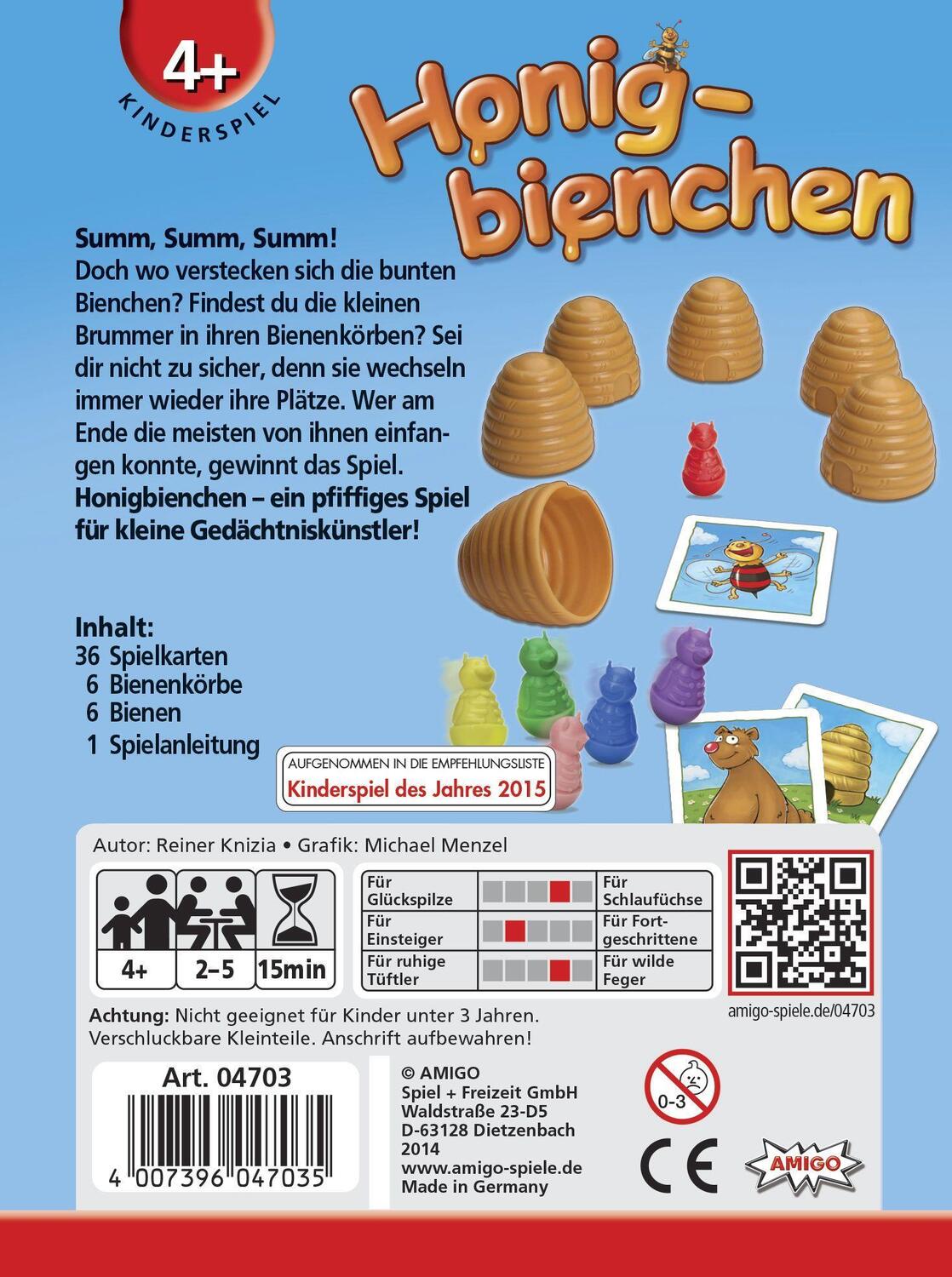 Bild: 4007396047035 | Honigbienchen | AMIGO - Kinderspiel | Spiel | 04703 | Deutsch | 2014