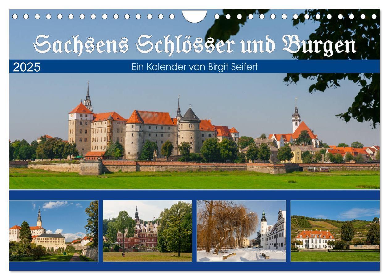 Cover: 9783435820900 | Sachsens Schlösser und Burgen (Wandkalender 2025 DIN A4 quer),...