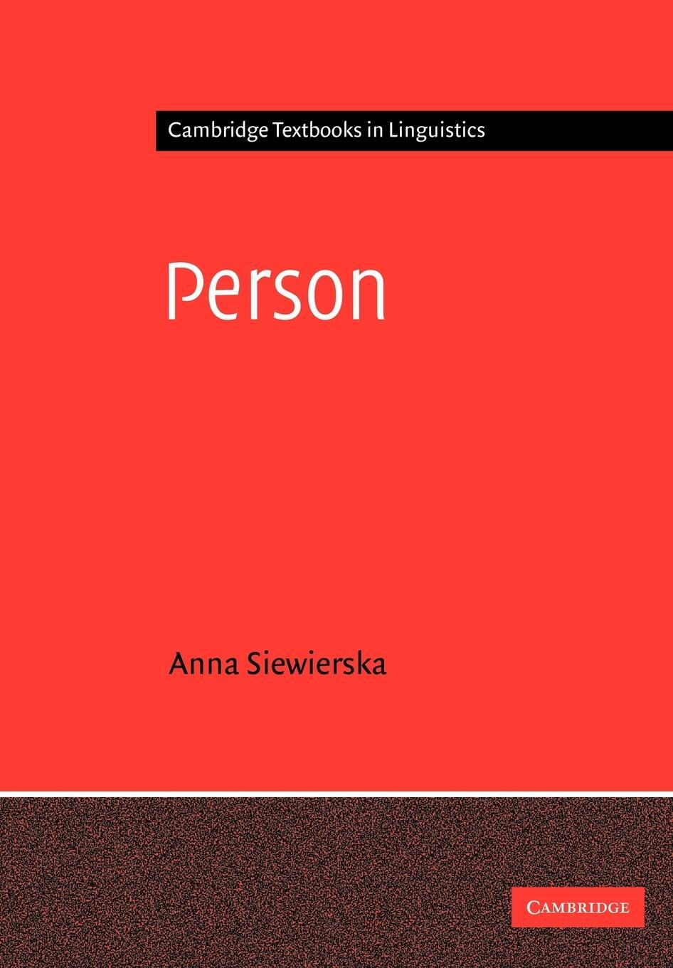 Cover: 9780521776691 | Person | Anna Siewierska (u. a.) | Taschenbuch | Paperback | Englisch
