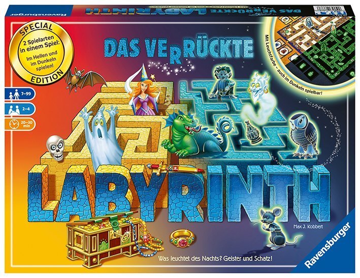 Cover: 4005556266876 | Ravensburger 26687 - Labyrinth Glow in the dark - Familienklassiker...