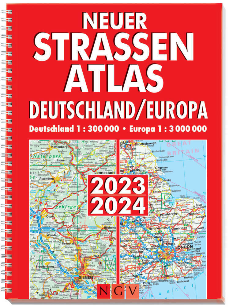 Cover: 9783625143284 | Neuer Straßenatlas Deutschland/Europa 2023/2024 | Taschenbuch | 2022