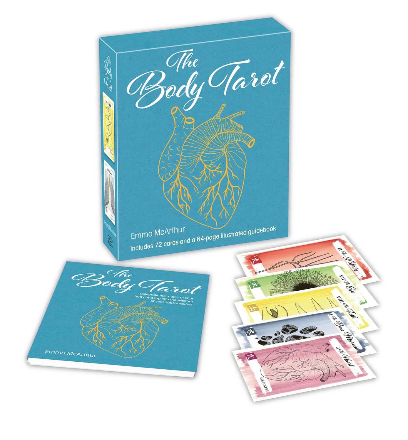 Cover: 9781800650961 | The Body Tarot | Includes 72 Cards and a 64-Page Illustrated Guidebook
