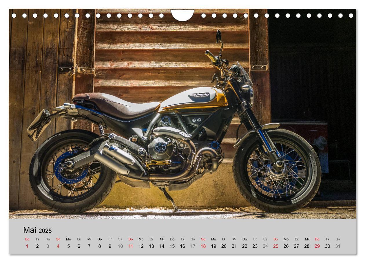 Bild: 9783435178230 | Scrambler Motorräder mit Stil (Wandkalender 2025 DIN A4 quer),...