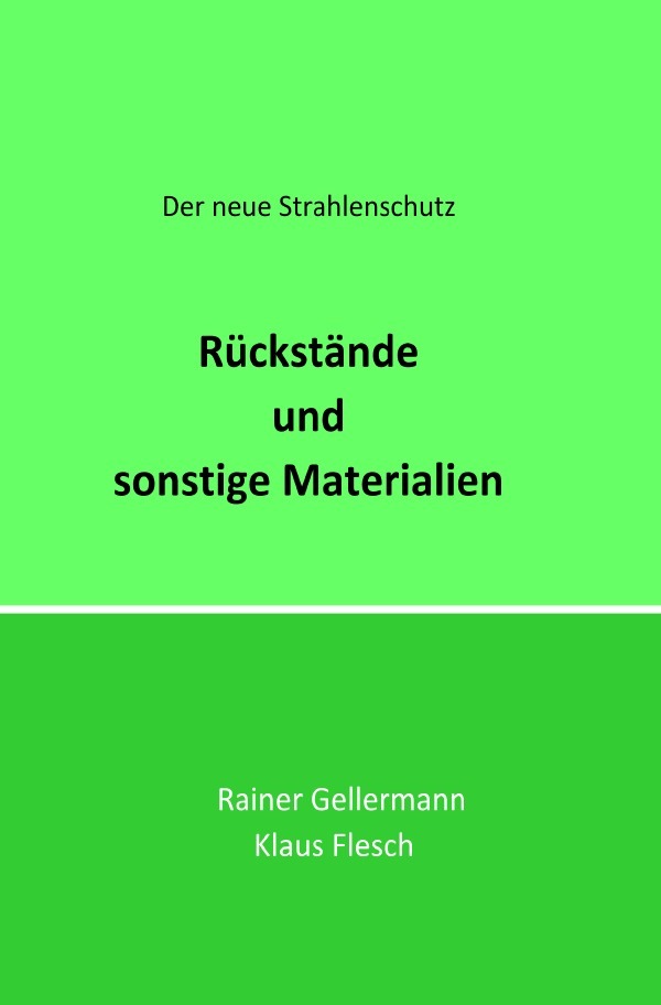 Cover: 9783748576228 | Rückstände und sonstige Materialien | Rainer Gellermann (u. a.) | Buch