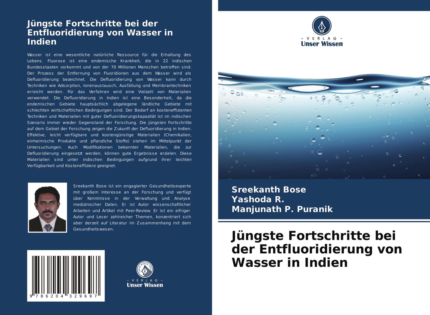 Cover: 9786204329697 | Jüngste Fortschritte bei der Entfluoridierung von Wasser in Indien