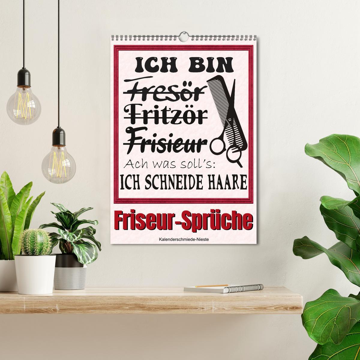 Bild: 9783435920662 | Friseur-Sprüche (Wandkalender 2025 DIN A3 hoch), CALVENDO...