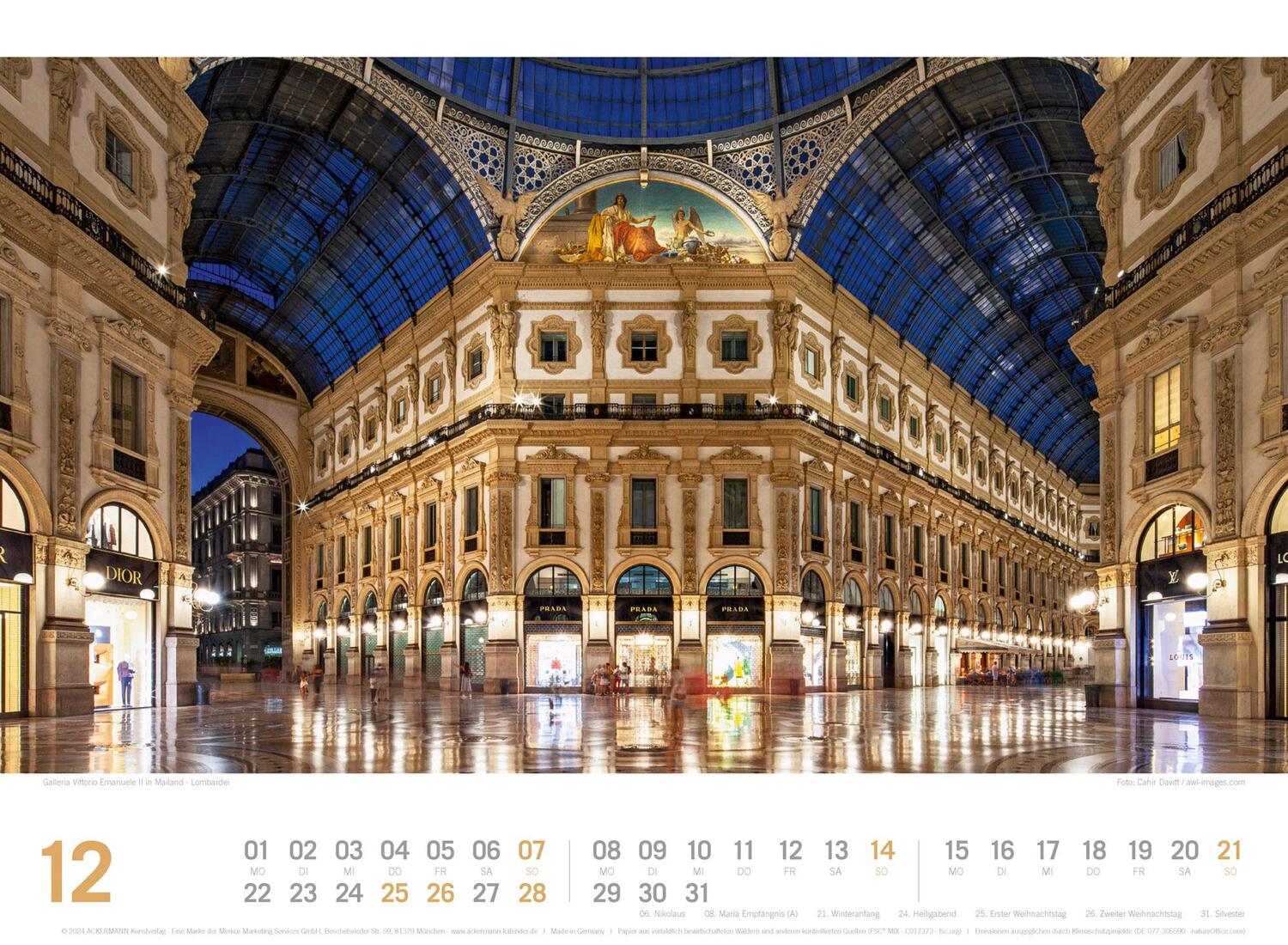 Bild: 9783838435220 | Italien - von Venedig bis Sizilien - ReiseLust Kalender 2025 | 14 S.