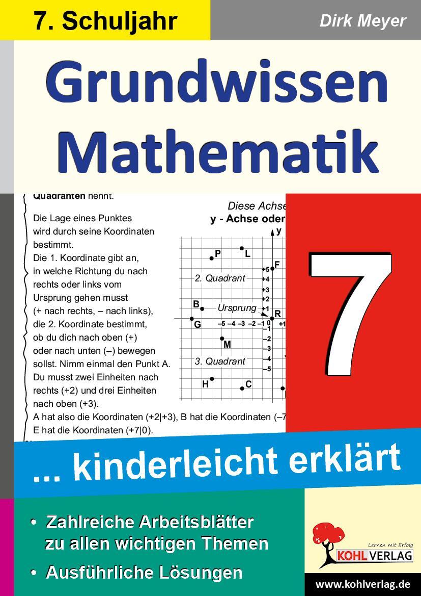 Cover: 9783956865473 | Grundwissen Mathematik / Klasse 7 | Dirk Meyer | Taschenbuch | Deutsch