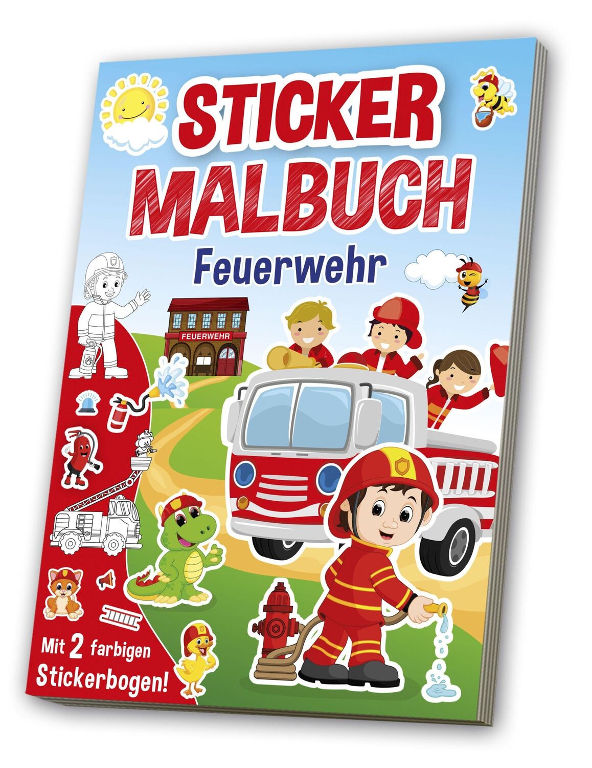 Cover: 4019393987979 | Mal- &amp; Stickerbuch: Feuerwehr | media Verlagsgsellschaft mbH | 64 S.