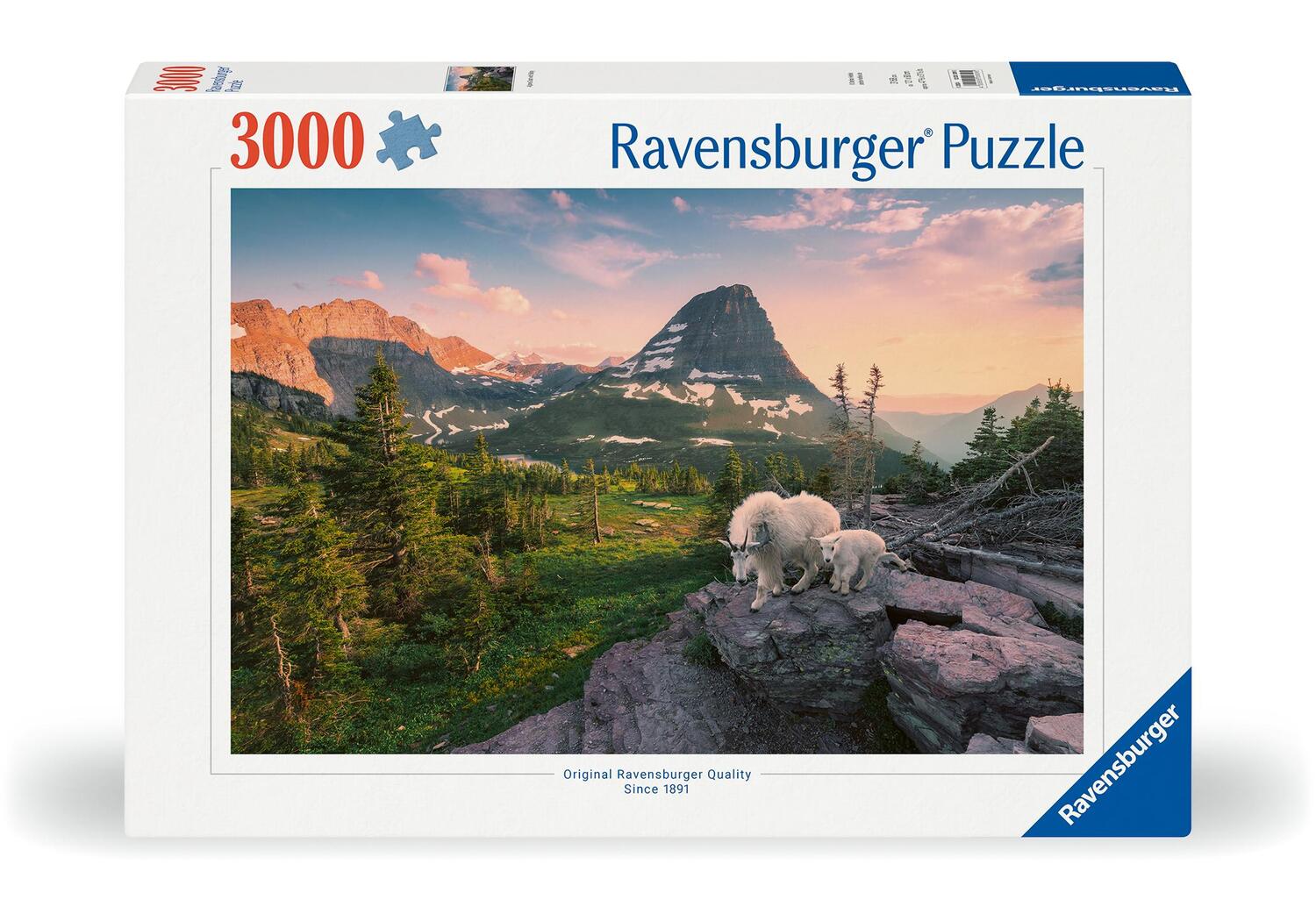 Cover: 4005555008095 | Ravensburger Puzzle 12000809 - Almbock mit Baby - 2000 Teile Puzzle...