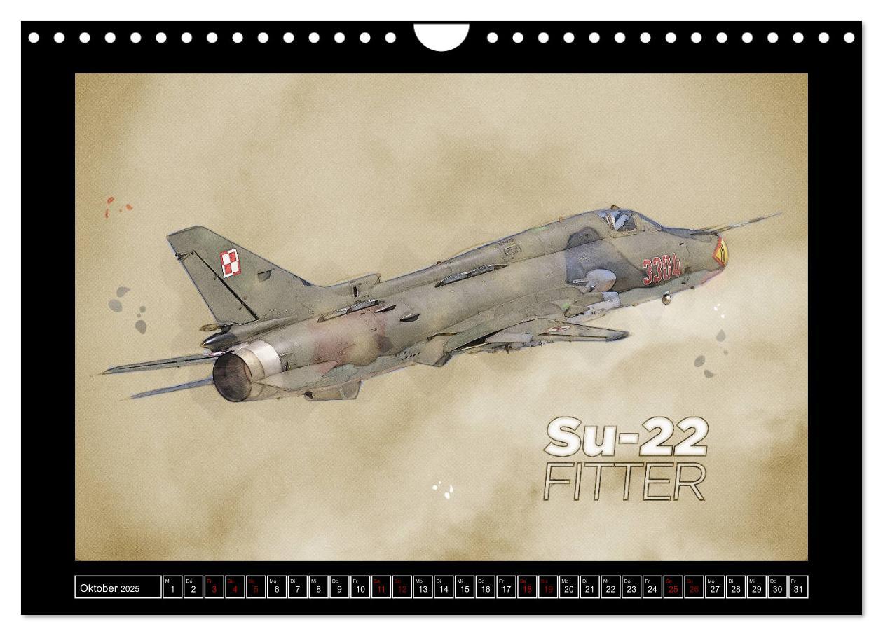 Bild: 9783435325559 | Aero Action Art - Luftfahrt Kunst (Wandkalender 2025 DIN A4 quer),...