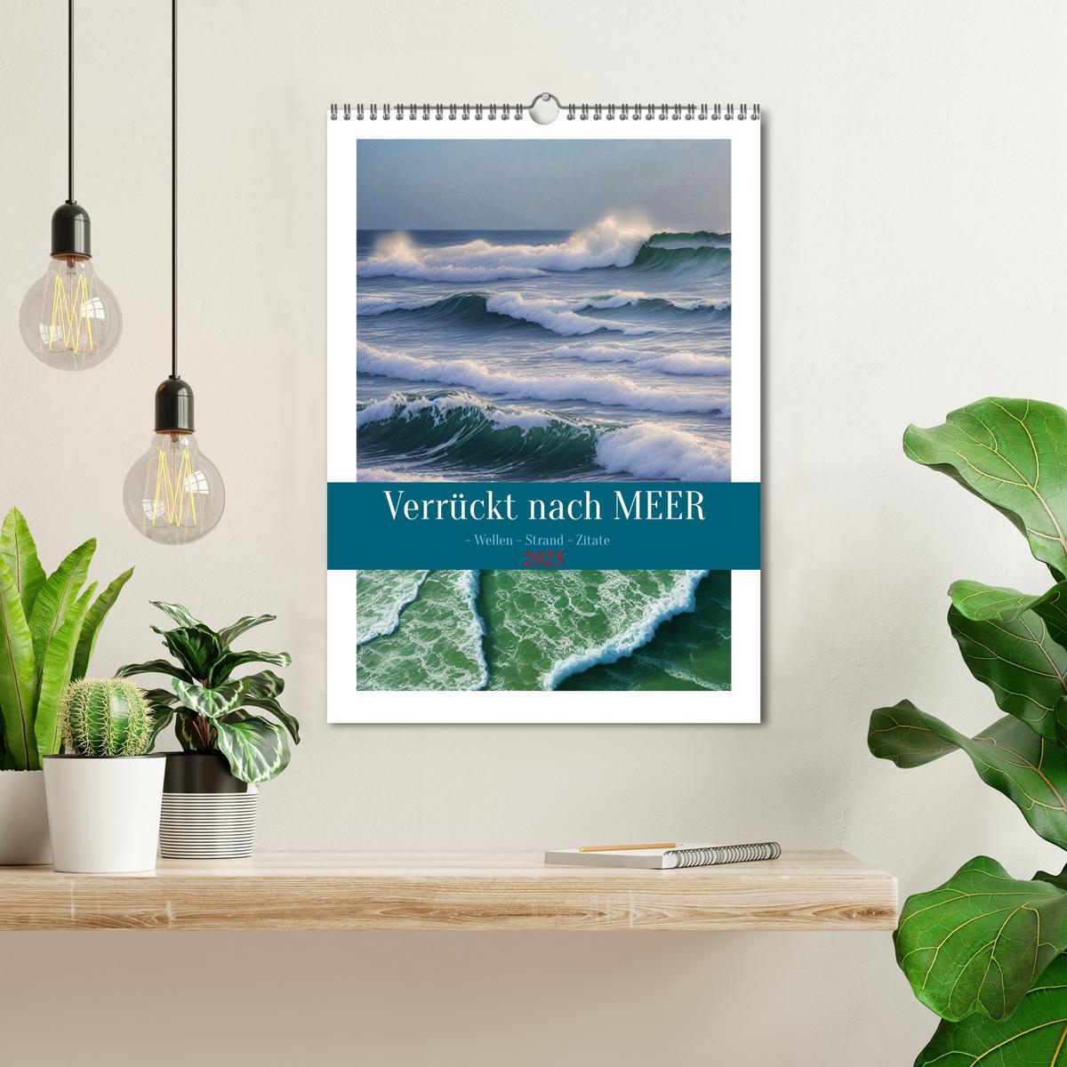 Bild: 9783435882007 | Verrückt nach MEER - Wellen - Strand - Zitate (Wandkalender 2025...