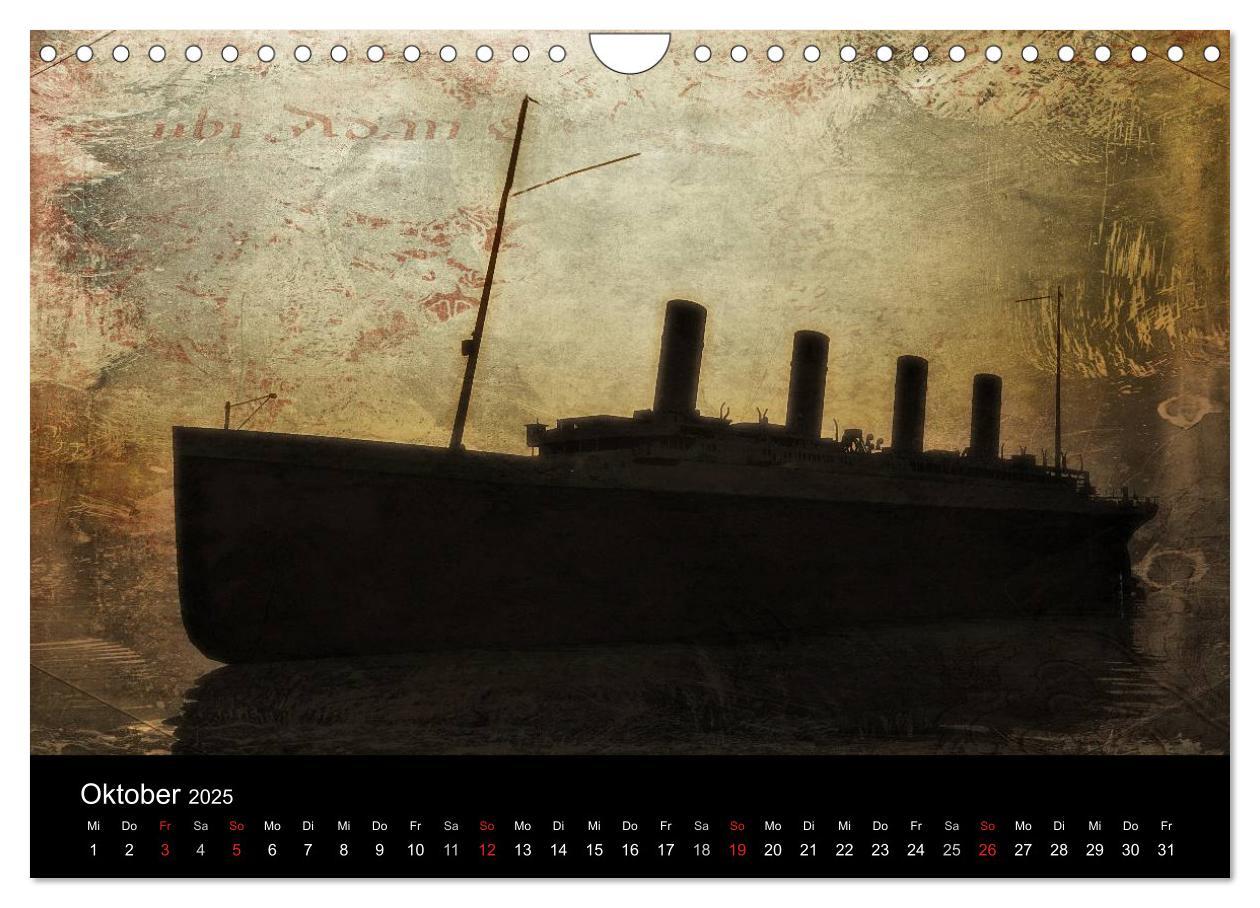 Bild: 9783435838622 | Mystic Ships (Wandkalender 2025 DIN A4 quer), CALVENDO Monatskalender