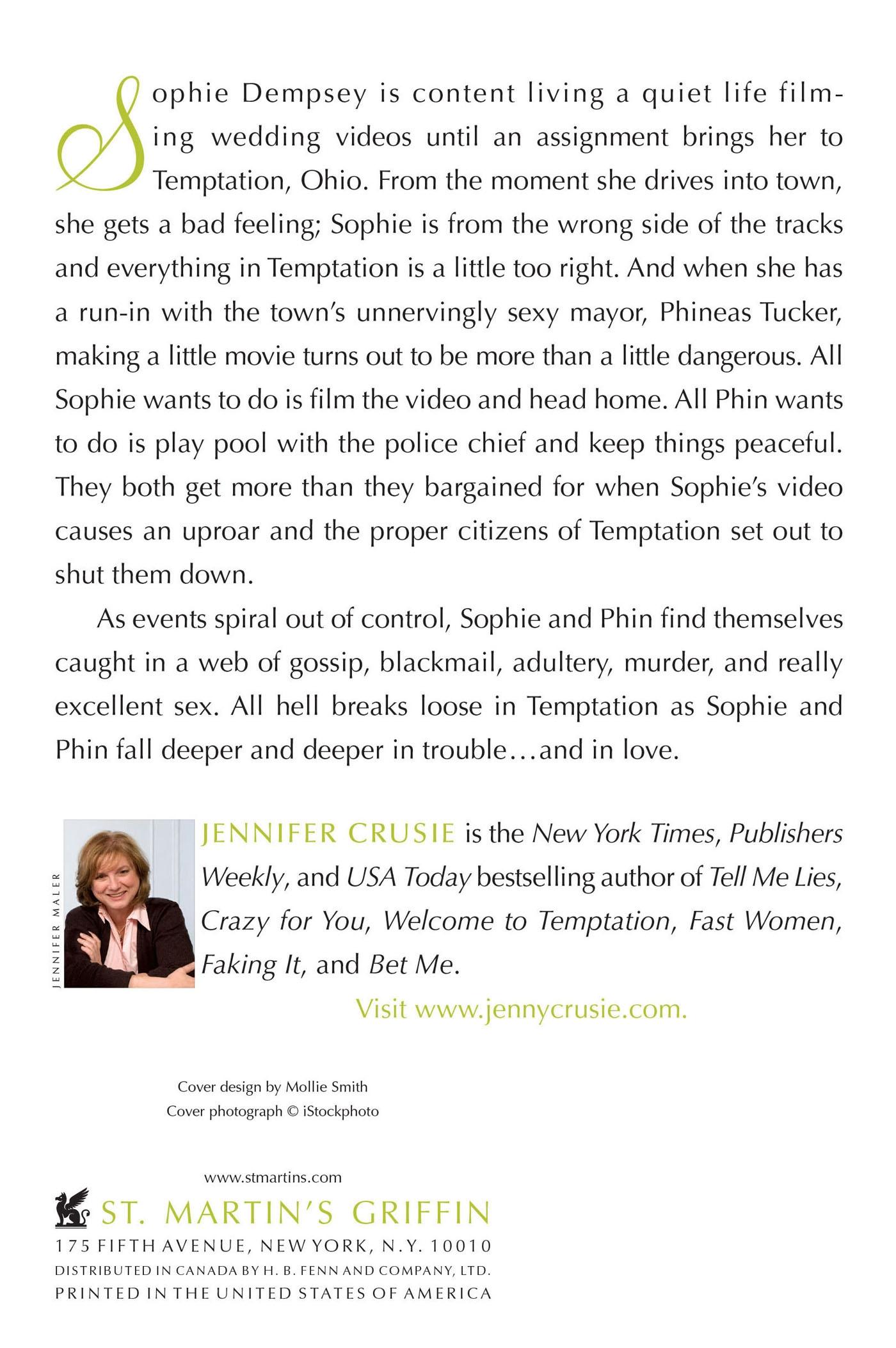 Rückseite: 9780312641375 | Welcome to Temptation | Jennifer Crusie | Taschenbuch | Englisch