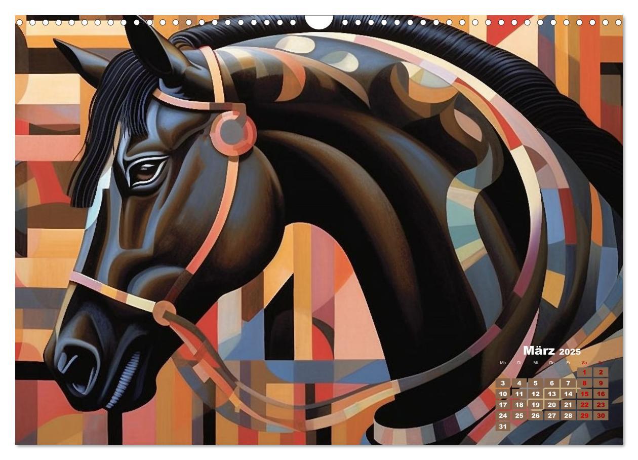 Bild: 9783383899898 | Pferde - Modern Art (Wandkalender 2025 DIN A3 quer), CALVENDO...