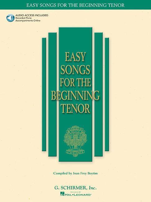 Cover: 9780634019715 | Easy Songs for Beginning Singers - Tenor Book/Online Audio | Boytim