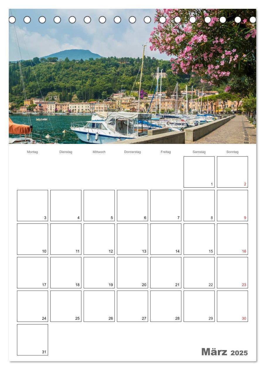 Bild: 9783457025970 | GARDASEE Terminplaner (Tischkalender 2025 DIN A5 hoch), CALVENDO...