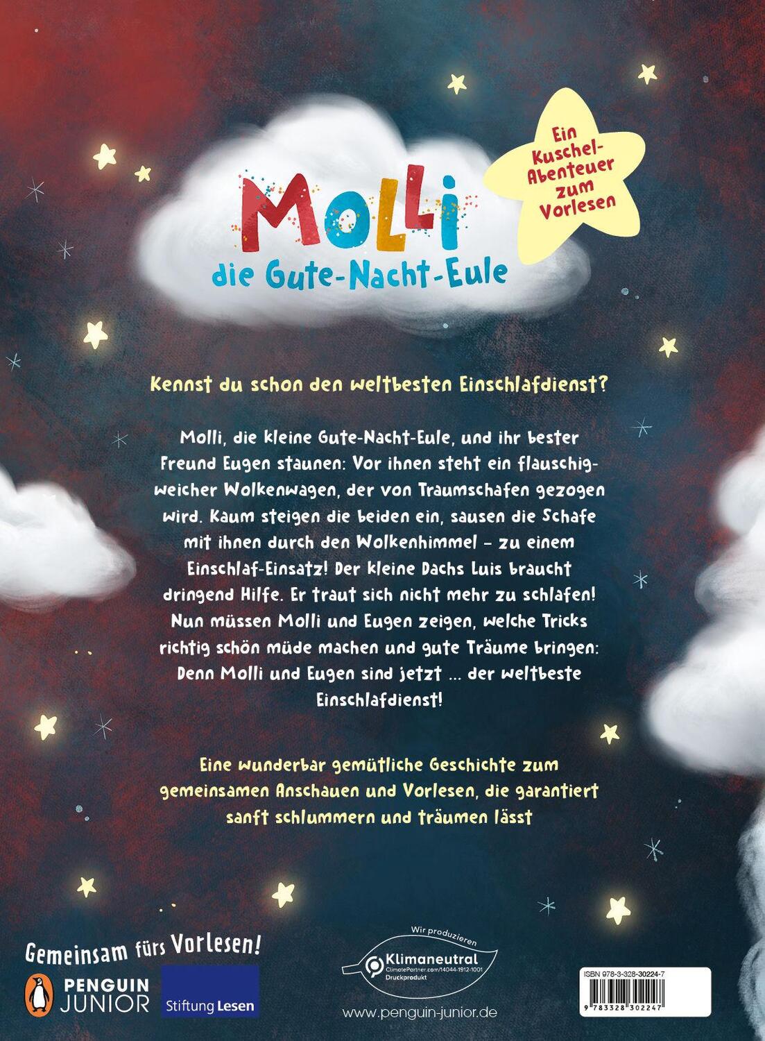 Bild: 9783328302247 | Molli, die Gute-Nacht-Eule - Der weltbeste Einschlafdienst | Heger