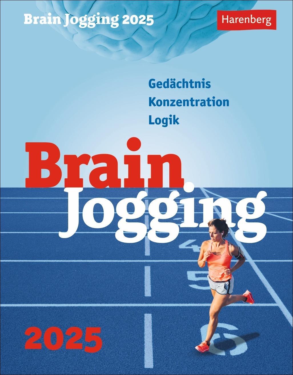 Cover: 9783840033254 | Brain Jogging Tagesabreißkalender 2025 - Gedächtnis, Konzentration,...