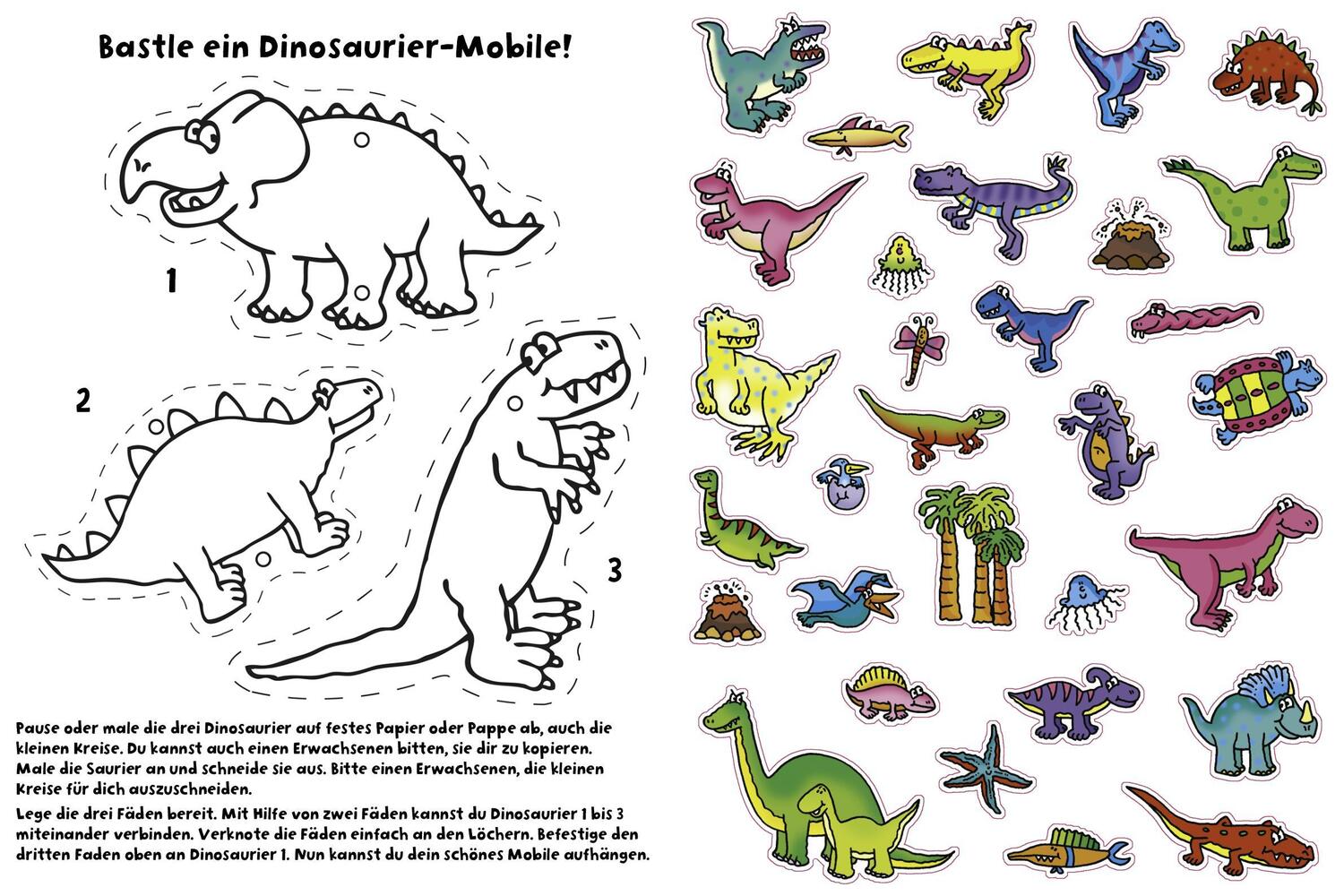 Bild: 9783849946326 | 555 Sticker Dinosaurier | Taschenbuch | 32 S. | Deutsch | 2024