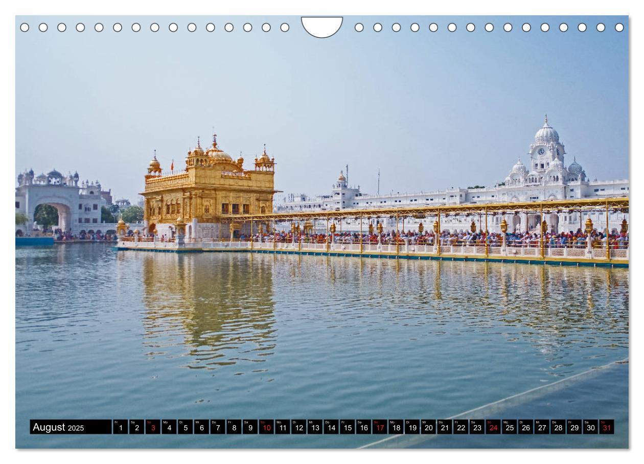 Bild: 9783435304080 | Amritsar - Der goldene Tempel (Wandkalender 2025 DIN A4 quer),...