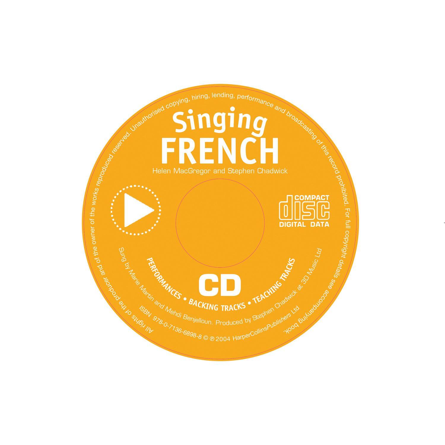 Bild: 9780713668988 | Singing French (Book + CD) | Helen Macgregor (u. a.) | Taschenbuch