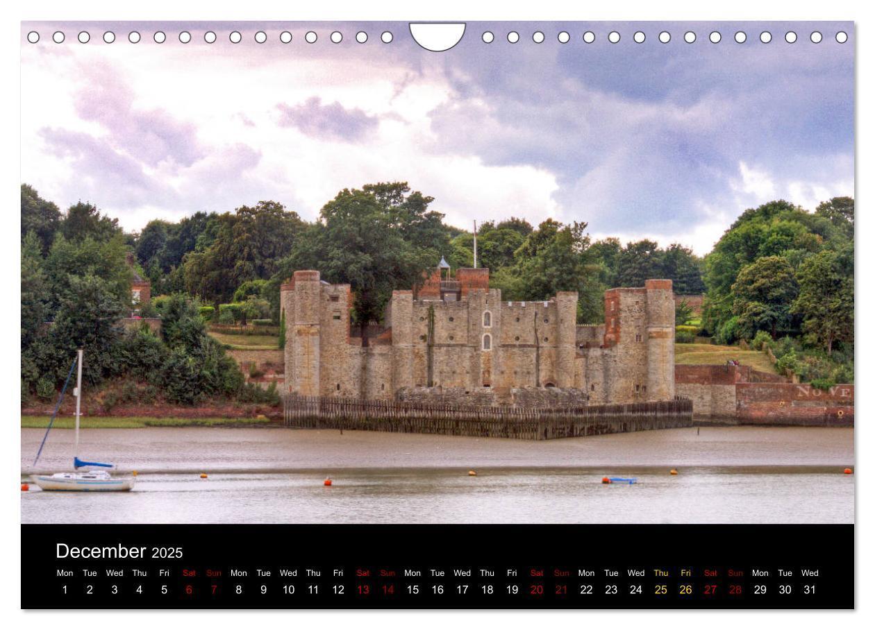 Bild: 9781325950133 | Castles of Kent and Sussex (Wall Calendar 2025 DIN A4 landscape),...