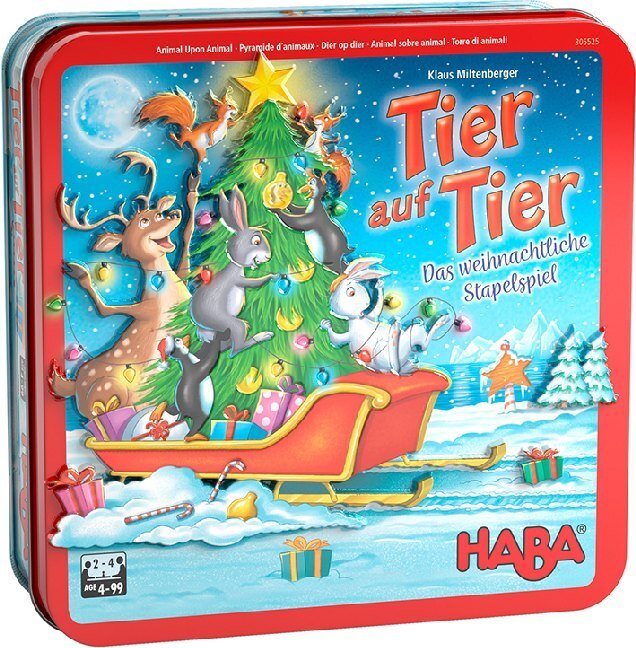 Cover: 4010168250762 | Tier auf Tier - Das weihnachtliche Stapelspiel (Kinderspiel) | Spiel