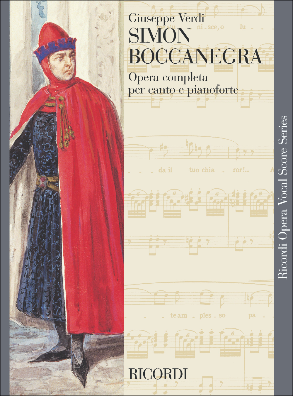 Cover: 9790040473728 | Simon Boccanegra | Giuseppe Verdi | Opera Vocal Score Series (Ricordi)