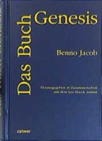 Cover: 9783766835147 | Das Buch Genesis | Benno Jacob | Buch | Deutsch | 2000 | Calwer