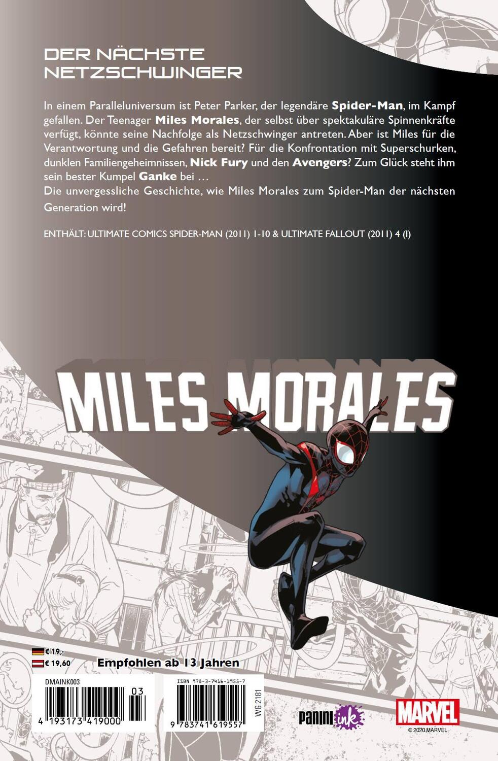 Rückseite: 9783741619557 | Miles Morales: Spider-Man | Bd. 1: Spider-Man | Bendis (u. a.) | Buch
