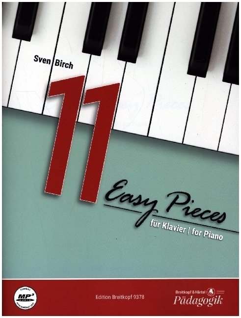 Cover: 9790004188484 | 11 Easy Pieces für Klavier | Sven Birch | 2022 | Breitkopf & Härtel
