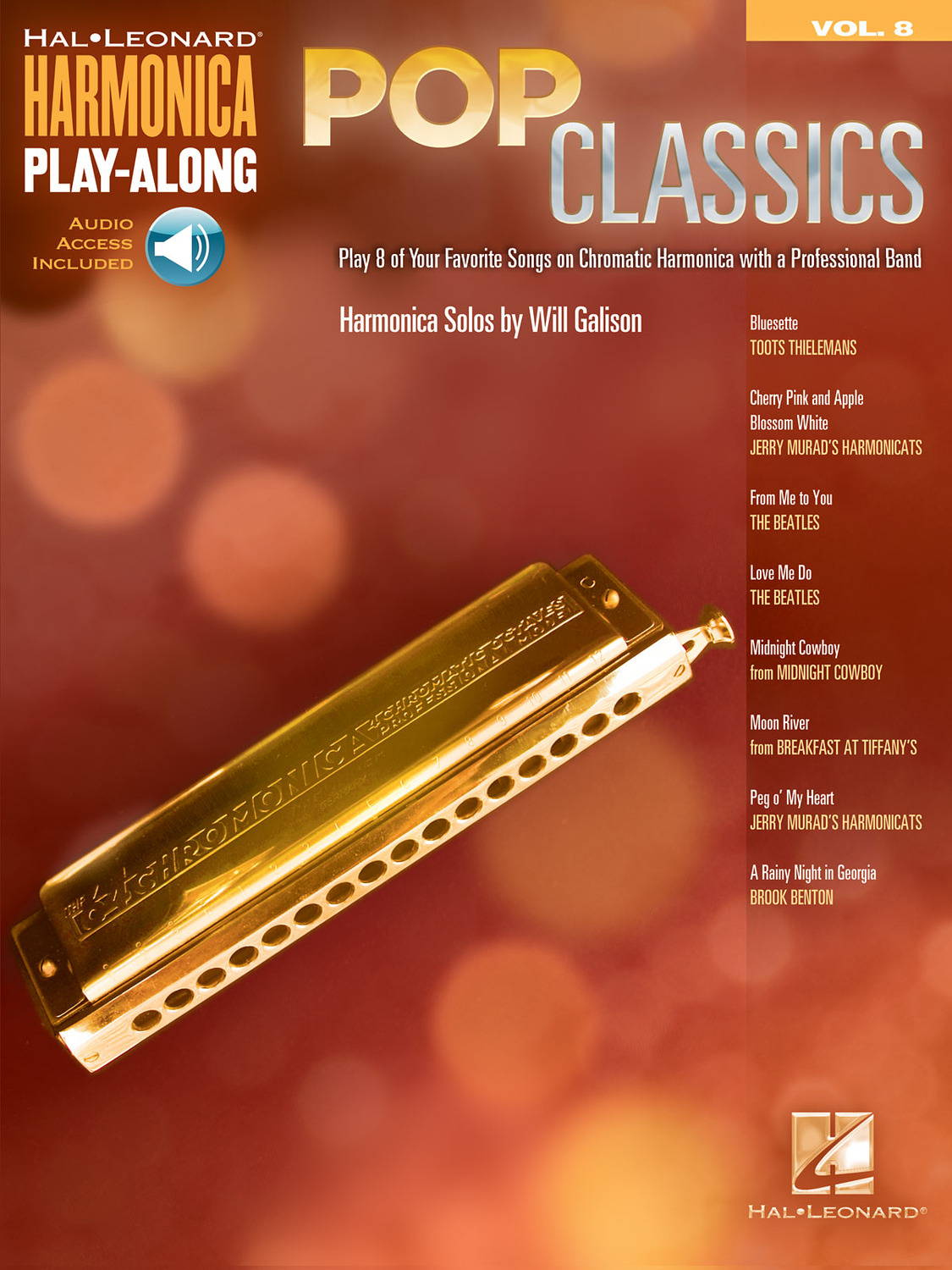 Cover: 884088141646 | Pop Classics | Harmonica Play-Along Volume 8 | Harmonica Play-Along