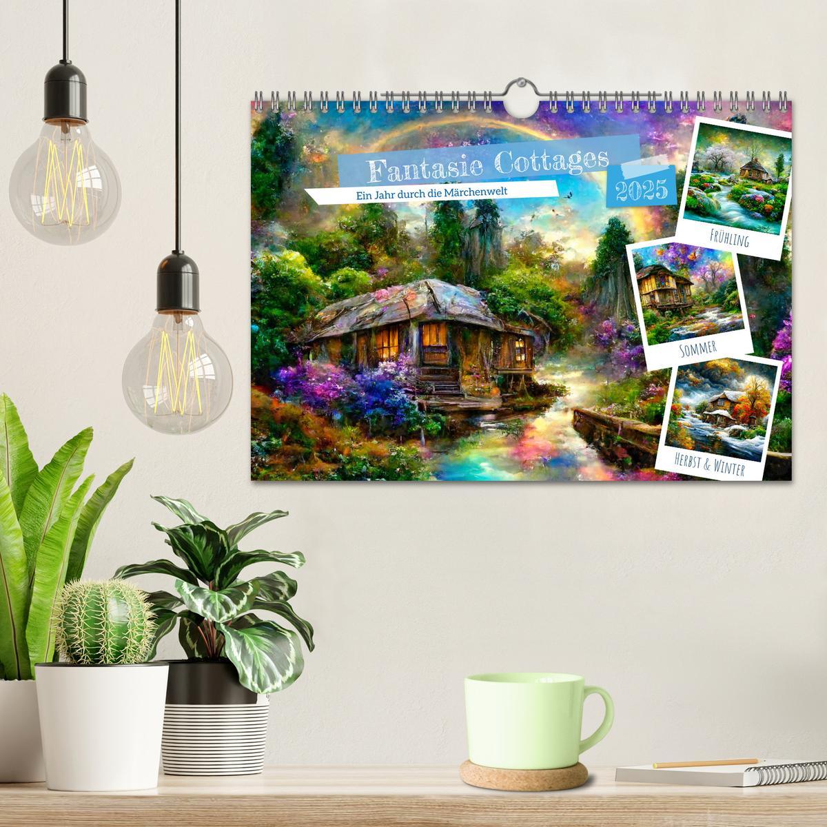 Bild: 9783383934599 | Fantasie Cottages - Ein Jahr durch die Märchenwelt (Wandkalender...