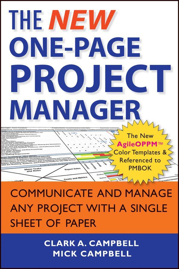 Cover: 9781118378373 | The New One-Page Project Manager | Clark A Campbell (u. a.) | Buch