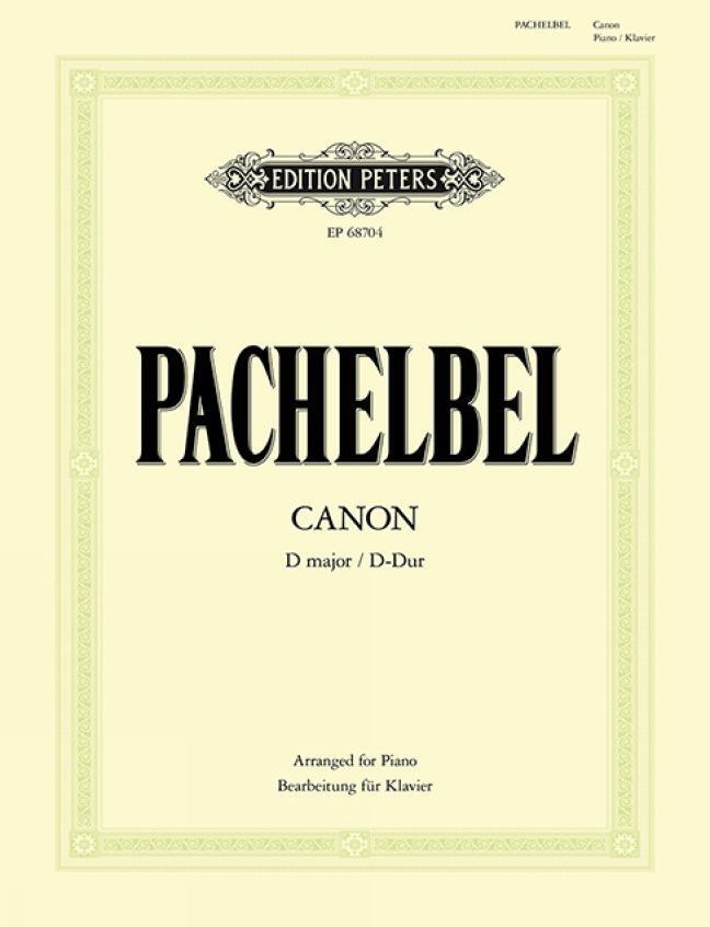 Cover: 9790300761459 | Canon D-Dur (Bearbeitung für Klavier zu 2 Händen) | Johann Pachelbel