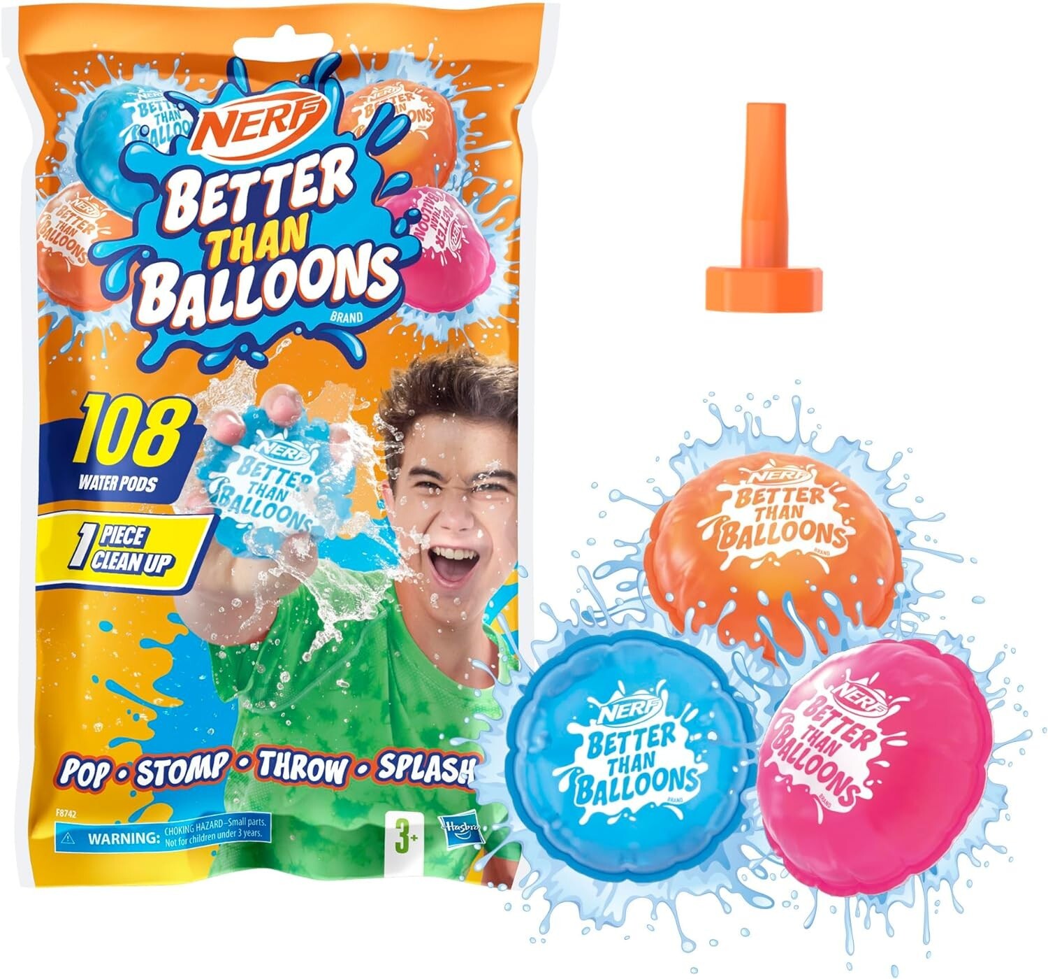 Cover: 5010996208934 | Hasbro F87425L4 - Nerf Supersoaker Better Than Ballons 108 | Deutsch