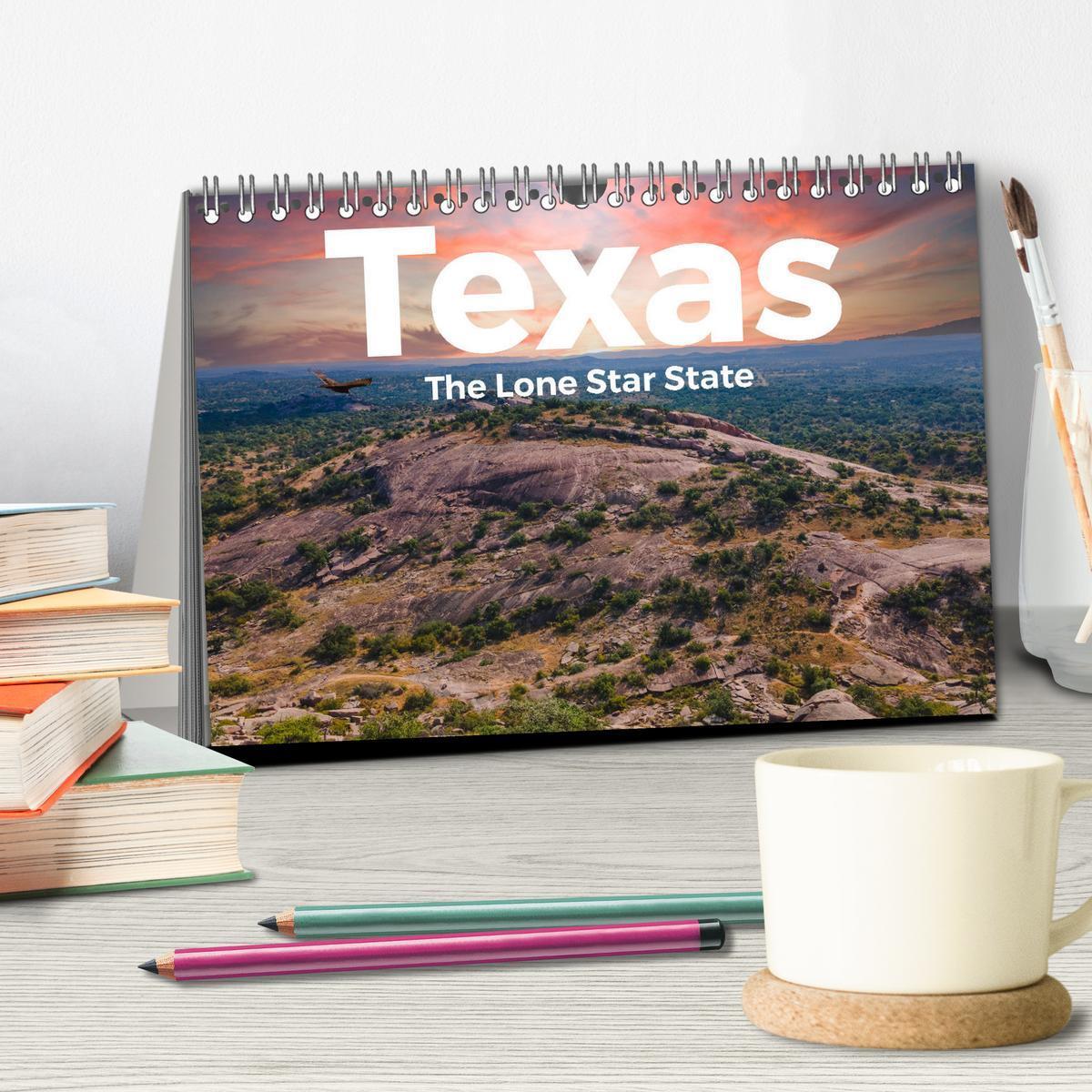 Bild: 9783457181881 | Texas - The Lone Star State (Tischkalender 2025 DIN A5 quer),...