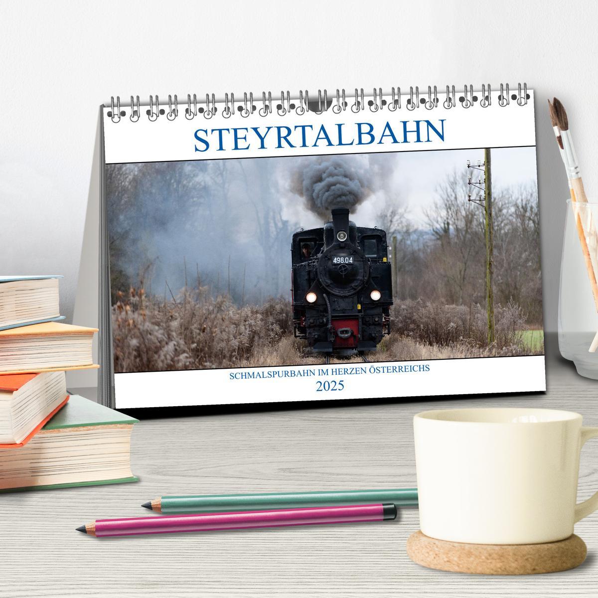 Bild: 9783435020652 | Steyrtalbahn (Tischkalender 2025 DIN A5 quer), CALVENDO Monatskalender