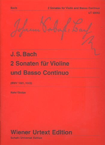 Cover: 9790500570011 | 2 Sonatas | Johann Sebastian Bach | Taschenbuch | Buch | Deutsch